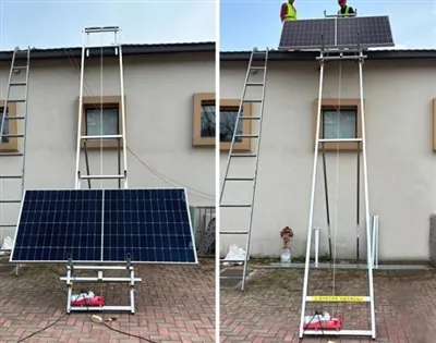 Solar Panel Ladder Lifter Customer Case: Residential Solar Project in Melbour...